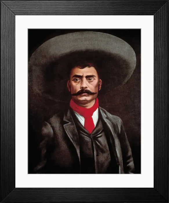Framed Print : Emiliano Zapata (1883-1919) Framed Print : Emiliano Zapata (1883-1919)