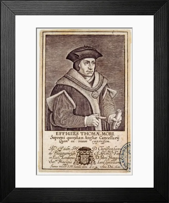 Framed Print : MORE, Sir Thomas (1478-1535) Framed Print : MORE, Sir Thomas (1478-1535)
