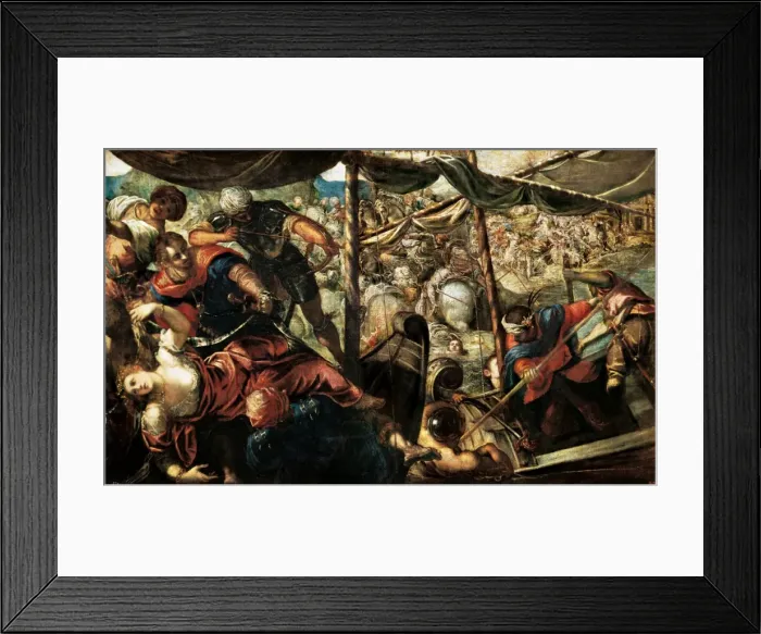 Framed Print : Battle between Turks and Christians Framed Print : Battle between Turks and Christians