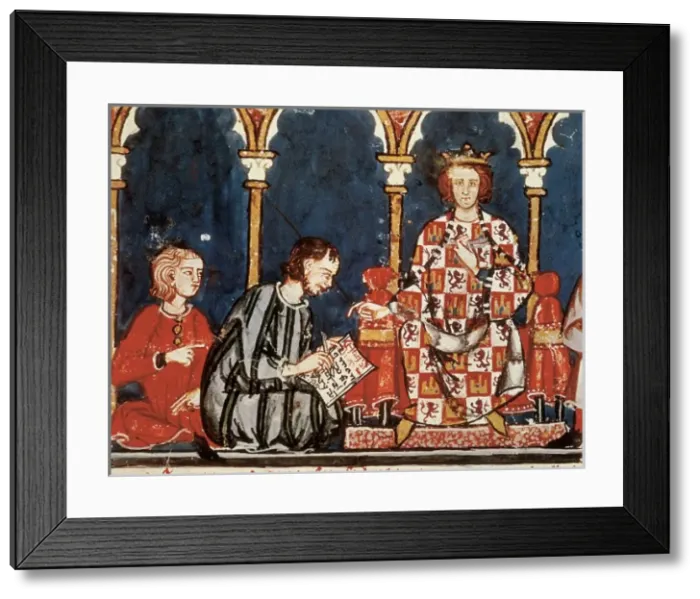 Framed Print : Alfonso X, called The Wise (1221-1284) Framed Print : Alfonso X, called The Wise (1221-1284)