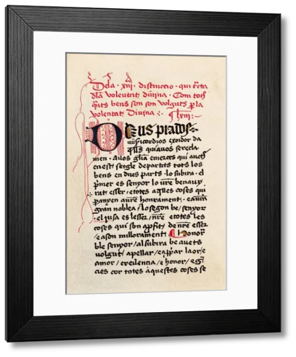 Framed Print : LLULL, Ramn (1235-1315) Framed Print : LLULL, Ramn (1235-1315)