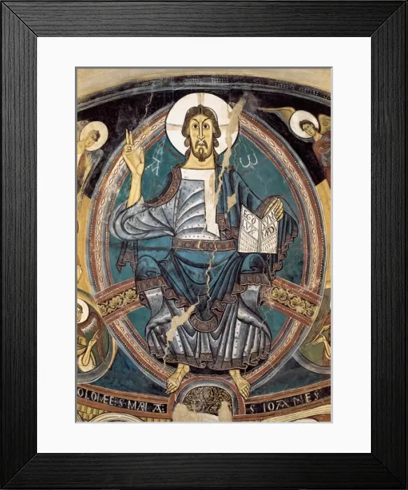 Framed Print : SANT CLIMENT DE TAsLL, Master of (12th century) Framed Print : SANT CLIMENT DE TAsLL, Master of (12th century)