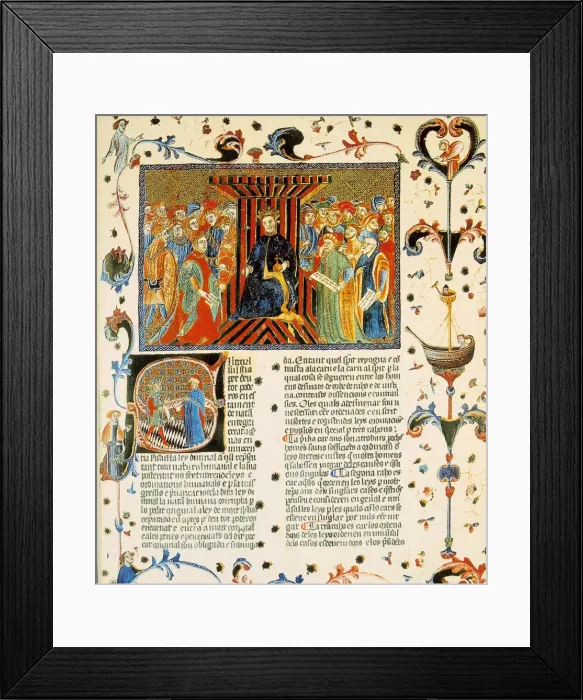 Framed Print : Book of the Fueros (Codes) of Valencia Framed Print : Book of the Fueros (Codes) of Valencia