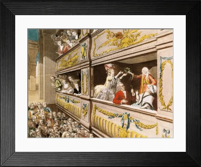 Framed Print : Coronation of Voltaire at the Theatre Francais in 1778 Framed Print : Coronation of Voltaire at the Theatre Francais in 1778