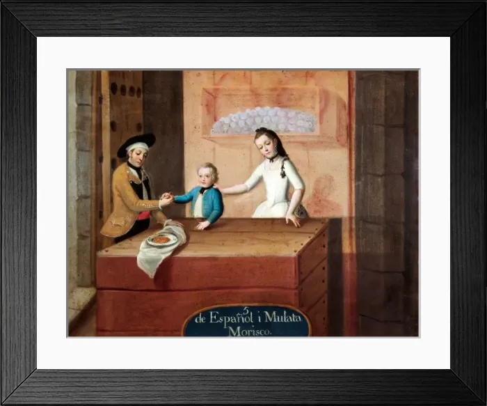 Framed Print : From Spanish and Mulatto: Morisco Framed Print : From Spanish and Mulatto: Morisco