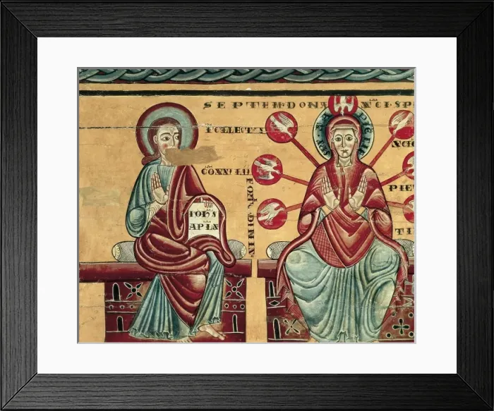 Framed Print : Lluza or Llucanes, Master of (begin 13th century) Framed Print : Lluza or Llucanes, Master of (begin 13th century)