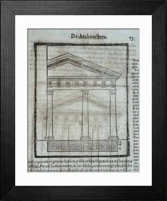 Framed Print : VITRUVIUS, Marcus Vitrubius Pollio (1th century BC) Framed Print : VITRUVIUS, Marcus Vitrubius Pollio (1th century BC)