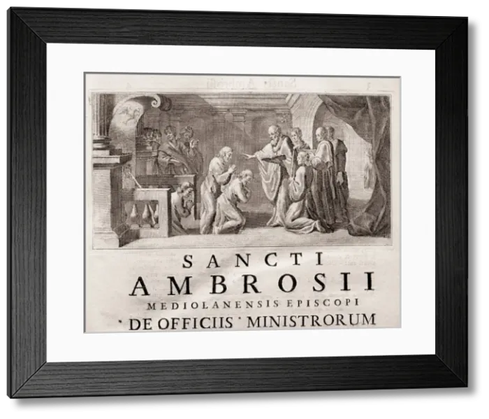 Framed Print : AMBROSE, Saint (339-397) Framed Print : AMBROSE, Saint (339-397)