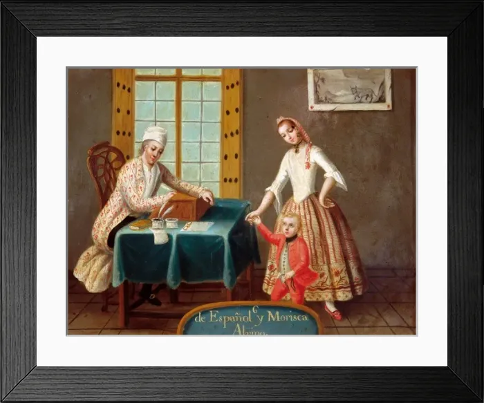 Framed Print : From Spanish and Morisco: Albino Framed Print : From Spanish and Morisco: Albino