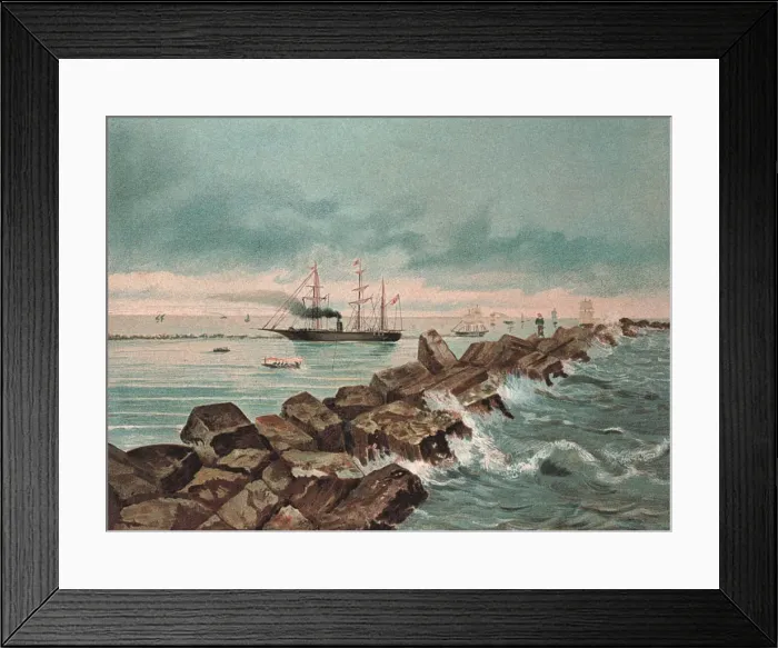 Framed Print : The Suez Canal, inaugurated the 17th September 1869 Framed Print : The Suez Canal, inaugurated the 17th September 1869