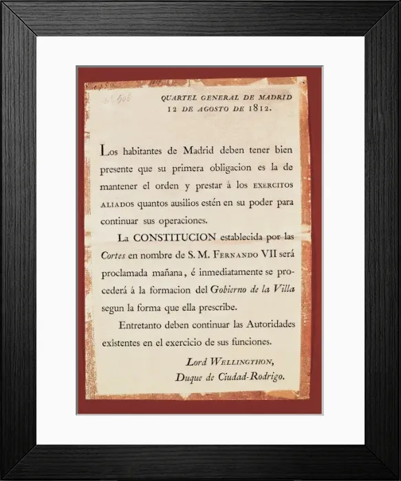 Framed Print : Wellington, Arthur Wellesley, 1st Duke of (1769-1852) Framed Print : Wellington, Arthur Wellesley, 1st Duke of (1769-1852)