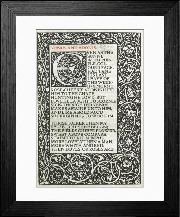 Framed Print : SHAKESPEARE, William (1564-1616) Framed Print : SHAKESPEARE, William (1564-1616)