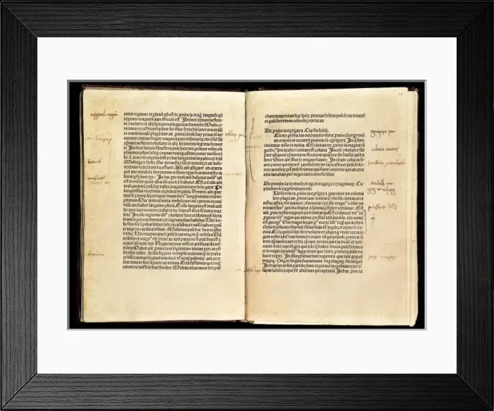 Framed Print : COLUMBUS, ChrIstopher (1451-1506); Polo, Marco (1254-1324) Framed Print : COLUMBUS, ChrIstopher (1451-1506); Polo, Marco (1254-1324)