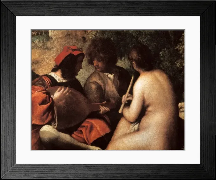 Framed Print : Detail of Concert Champetre Framed Print : Detail of Concert Champetre