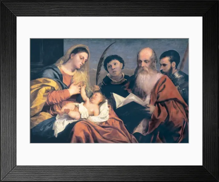 Framed Print : Madonna with Child and Saints Framed Print : Madonna with Child and Saints