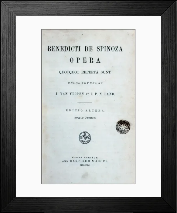 Framed Print : SPINOZA, Benedict de (1632-1677) Framed Print : SPINOZA, Benedict de (1632-1677)