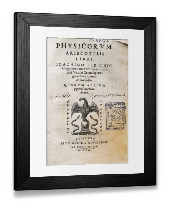 Framed Print : ARISTOTLE (384-332 BC) Framed Print : ARISTOTLE (384-332 BC)