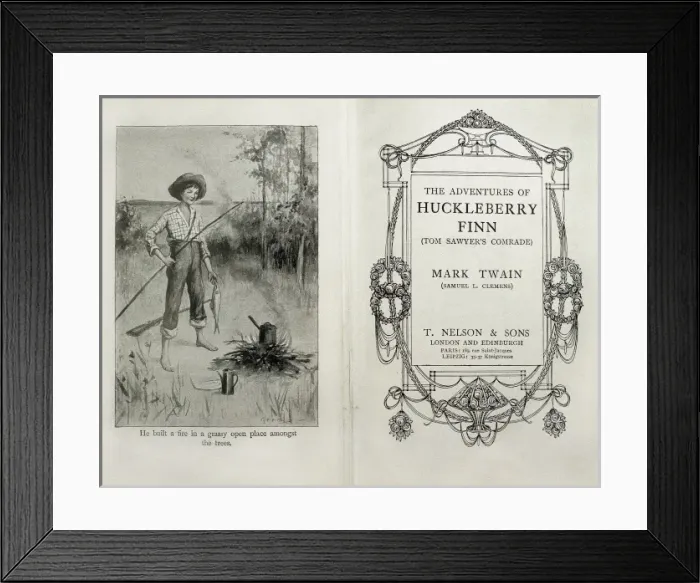 Framed Print : TWAIN, Samuel Langhorne Clemens, also called Mark (1835-1910 Framed Print : TWAIN, Samuel Langhorne Clemens, also called Mark (1835-1910