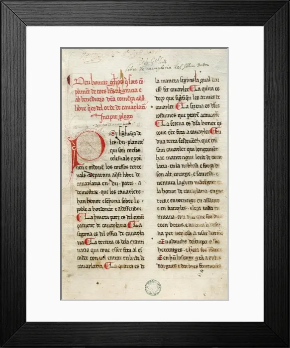 Framed Print : LLULL, Ramn (1235-1315) Framed Print : LLULL, Ramn (1235-1315)