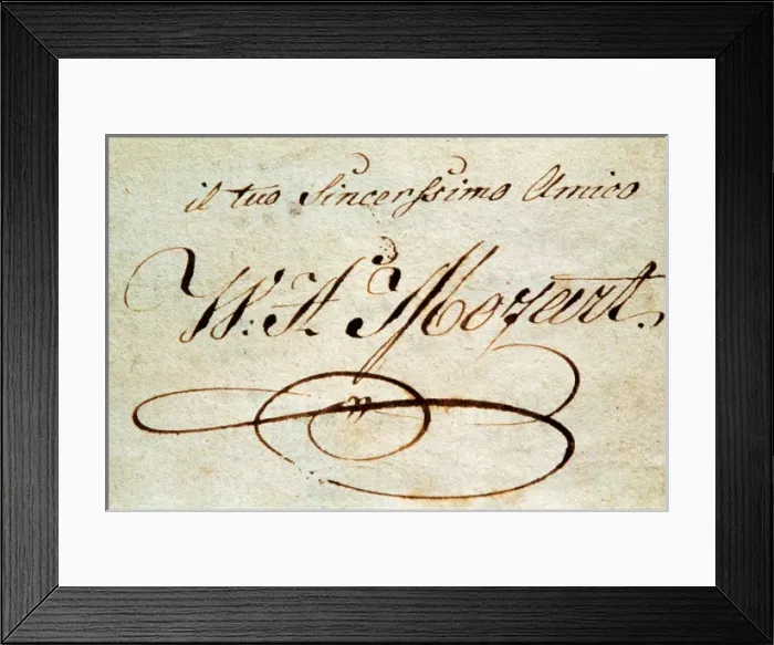 Framed Print : MOZART, Wolfgang Amadeus (1756-1791) Framed Print : MOZART, Wolfgang Amadeus (1756-1791)