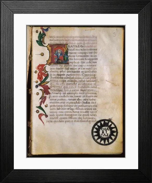 Framed Print : JEROME, Saint (347-420) Framed Print : JEROME, Saint (347-420)