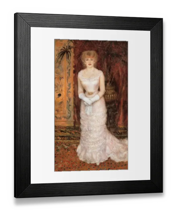 Framed Print : Portrait of the Actress Jeanne Samary Framed Print : Portrait of the Actress Jeanne Samary