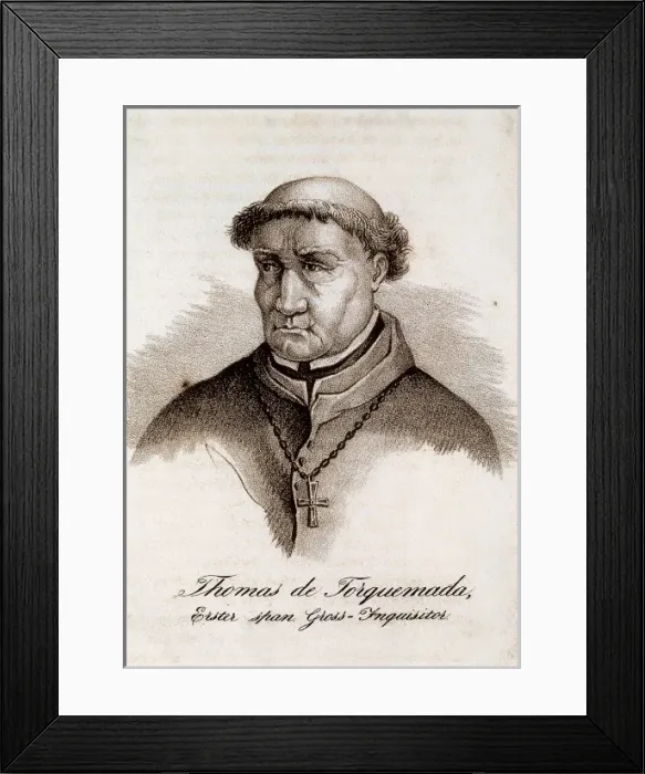 Framed Print : TORQUEMADA, Fray Toms de (1420-1498) Framed Print : TORQUEMADA, Fray Toms de (1420-1498)