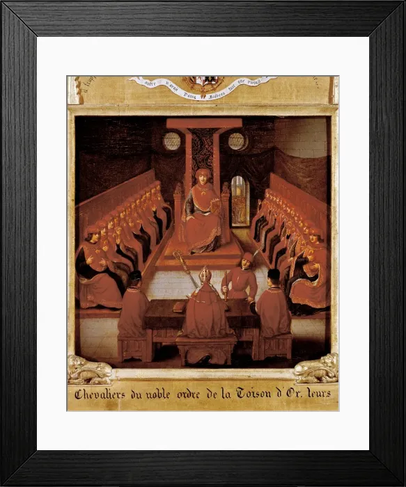 Framed Print : The Knights of the Order of the Golden Fleece in Lille, firs Framed Print : The Knights of the Order of the Golden Fleece in Lille, firs