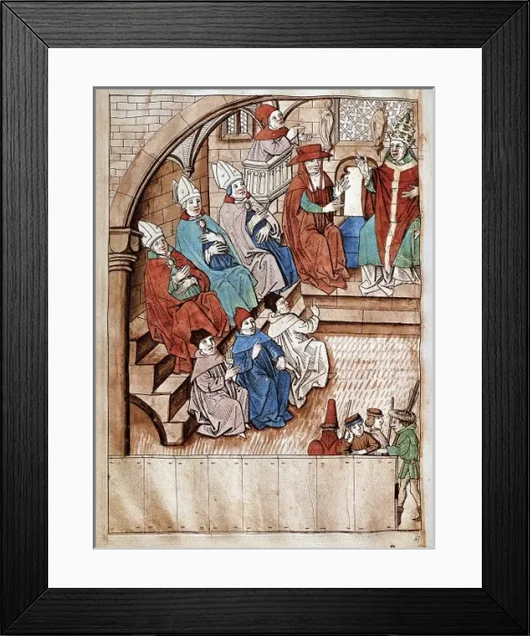 Framed Print : Council of Constance (1414-1418), called in order to end Framed Print : Council of Constance (1414-1418), called in order to end