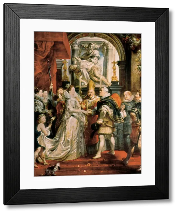 Framed Print : The Proxy Marriage of Marie de Medici and Henri IV Framed Print : The Proxy Marriage of Marie de Medici and Henri IV