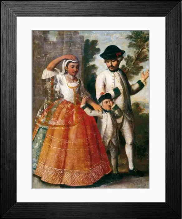 Framed Print : CABRERA, MIGUEL (1695-1768). DE Framed Print : CABRERA, MIGUEL (1695-1768). DE
