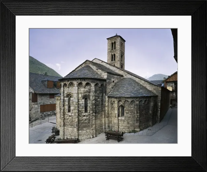 Framed Print : Church of Sant Climent in Tall Framed Print : Church of Sant Climent in Tall