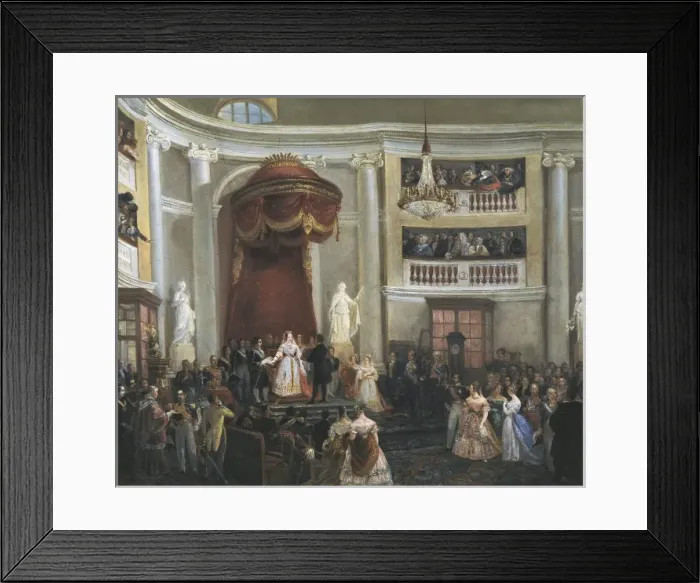 Framed Print : Isabella II swearing the Constitution Framed Print : Isabella II swearing the Constitution