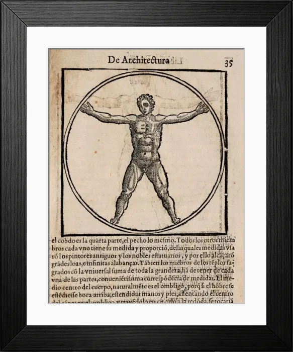 Framed Print : VITRUVIUS, Marcus Vitrubius Pollio (1th century BC) Framed Print : VITRUVIUS, Marcus Vitrubius Pollio (1th century BC)
