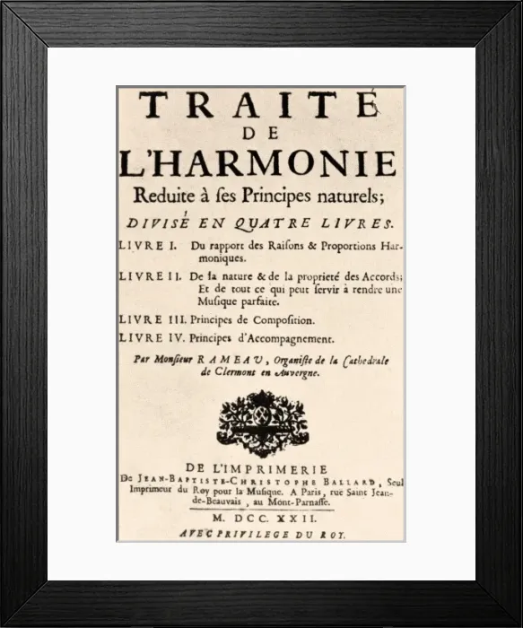 Framed Print : Rameau, Jean-Philippe Framed Print : Rameau, Jean-Philippe