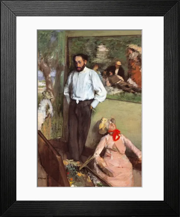 Framed Print : Portrait of Henri Michel-Levy in his studio Framed Print : Portrait of Henri Michel-Levy in his studio