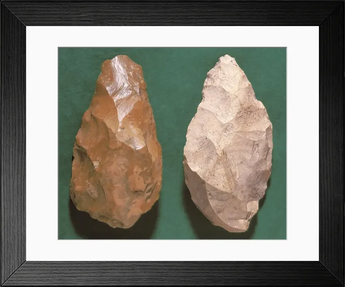 Framed Print : Bifaces from the Acheulean period Framed Print : Bifaces from the Acheulean period