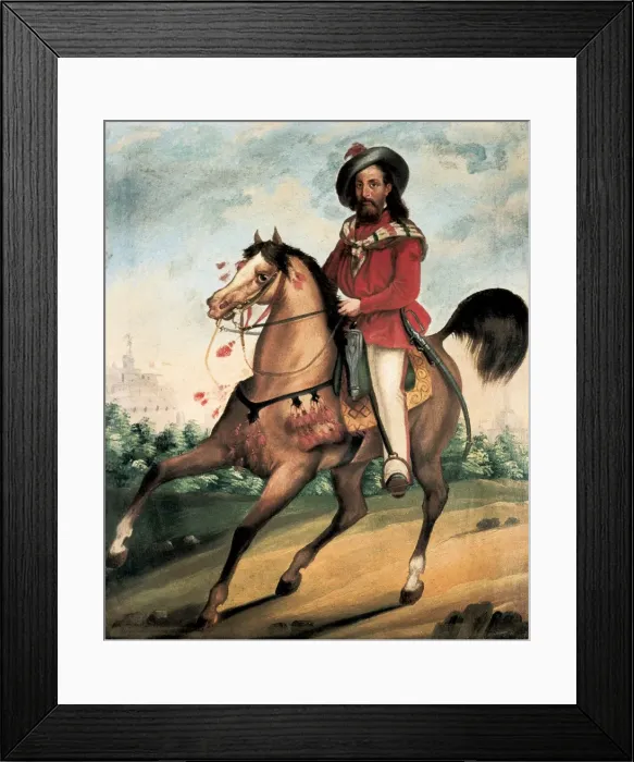Framed Print : Garibaldi defending Rome Framed Print : Garibaldi defending Rome