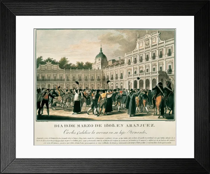 Framed Print : Carlos IV abdication Framed Print : Carlos IV abdication