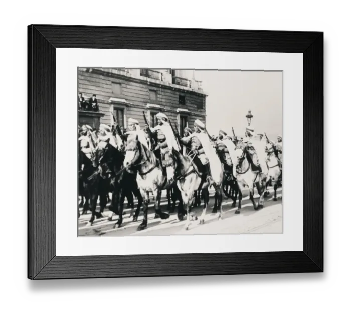 Framed Print : Spain. Civil War (1936-1939). Parade of the Moorish Guard. Photography Framed Print : Spain. Civil War (1936-1939). Parade of the Moorish Guard. Photography