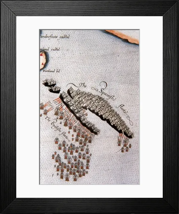 Framed Print : Detail of map No