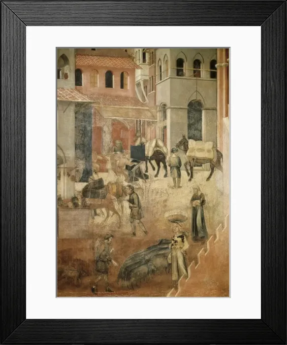 Framed Print : LORENZETTI, Ambrogio (1285-1348) Framed Print : LORENZETTI, Ambrogio (1285-1348)