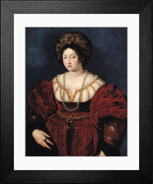 Framed Print : Portrait of Isabella d Este, Marchioness of Mantua Framed Print : Portrait of Isabella d Este, Marchioness of Mantua