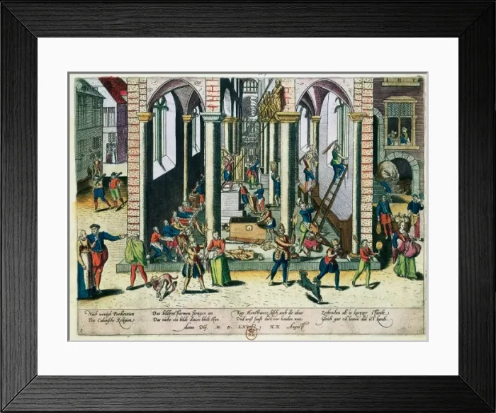 Framed Print : Reforma protestante (1566) Framed Print : Reforma protestante (1566)