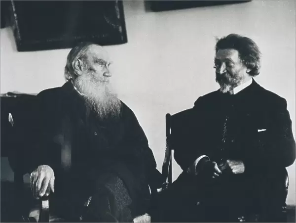 Leo Tolstoy and Ilya Repin