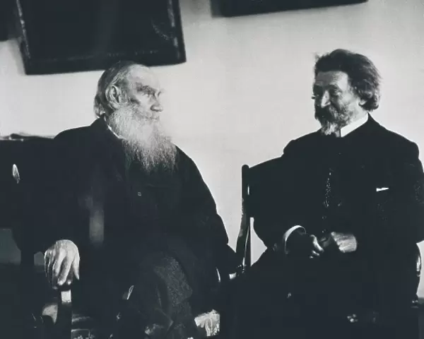 Leo Tolstoy and Ilya Repin