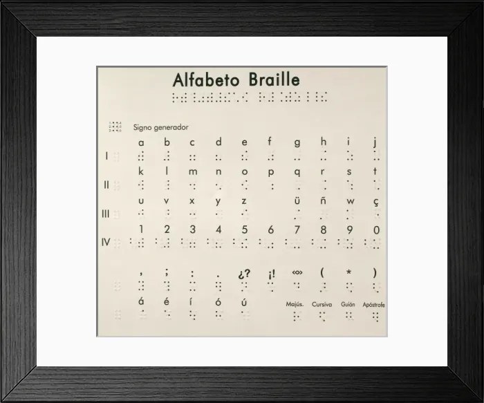Framed Print : BRAILLE, Louis (1809-1852) Framed Print : BRAILLE, Louis (1809-1852)
