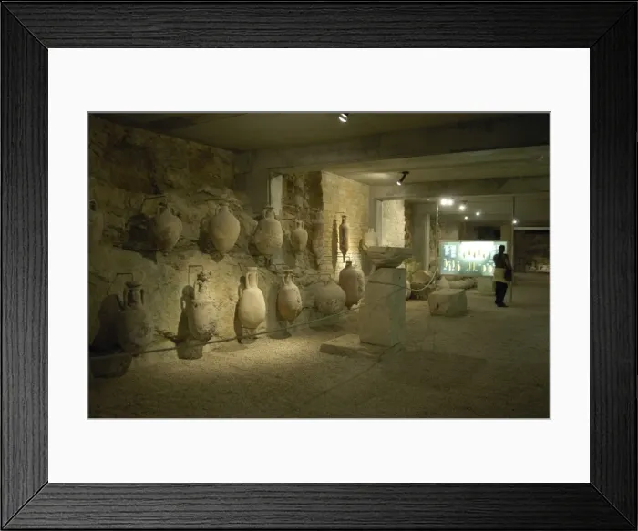 Framed Print : CROATIA. Pula. Archaeological museum inside Framed Print : CROATIA. Pula. Archaeological museum inside