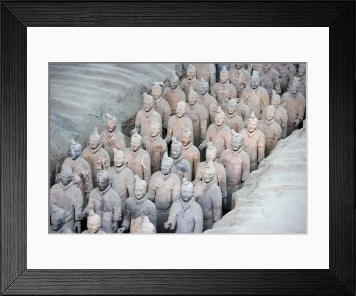 Framed Print : Terracotta Army. 221-206 BC. CHINA. Xian. Mausoleum Framed Print : Terracotta Army. 221-206 BC. CHINA. Xian. Mausoleum