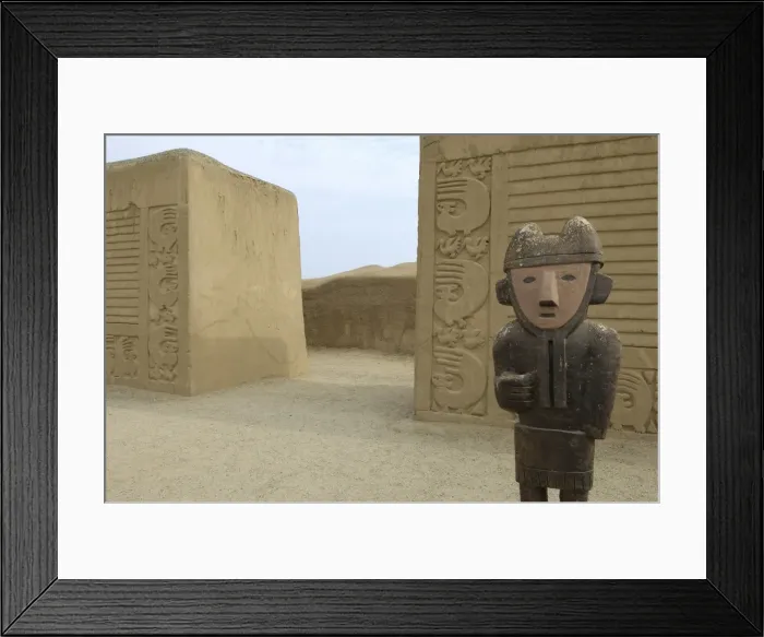 Framed Print : PERU. Trujillo. Chan Chan. Chan Chan Archaeological Framed Print : PERU. Trujillo. Chan Chan. Chan Chan Archaeological
